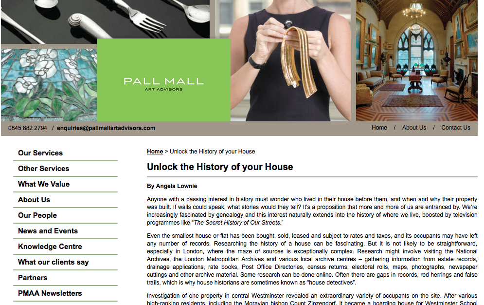 LHH article on Pall Mall Art Advisors site